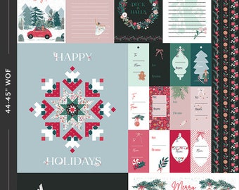 Holiday Spirit PANEL - Wintertale Collection - Art Gallery Fabrics