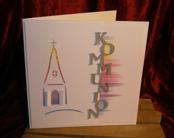 Einladung Kommunion Regenbogen Etsy
