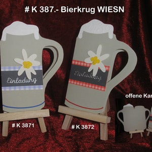 Grußkarte oder Einladungskarte Oktober BIERKRUG Bild 1