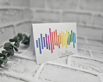 Greeting card rainbow for communion, confirmation, baptism