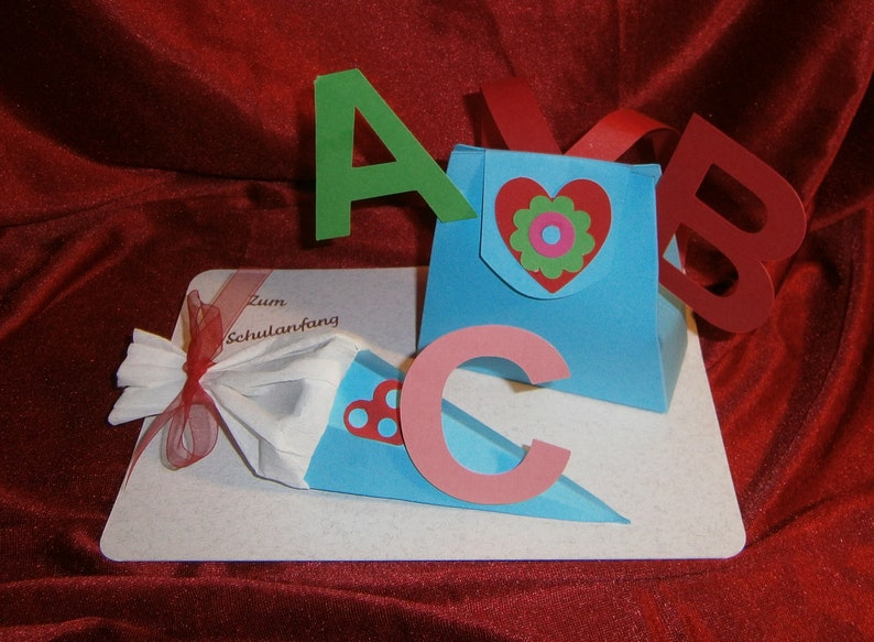 individuelle Tischdeko Geschenkverpackung zur Einschulung Weihnachtsgeschenk Bild 6