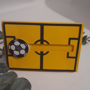 Geburtstagskarte Weihnachtsgeschenk Kullerkarte Fußball Vereinsfarben DIN A5