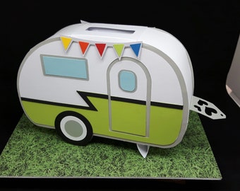 Money gift packaging caravan money box