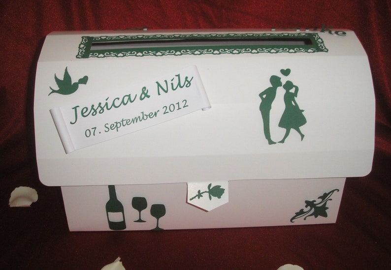 Briefkasten Briefbox Truhe HOCHZEIT mit Schlitz Etsy