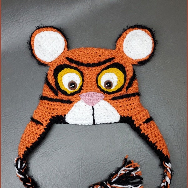 Crochet Tiger Hat Etsy