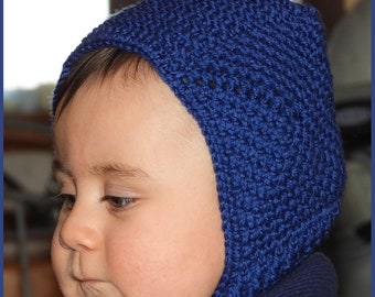 DIGITAL DOWNLOAD: PDF Written Crochet Pattern for the Wee One Baby Bonnet