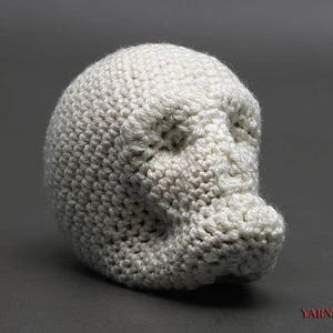 DIGITAL DOWNLOAD: PDF Crochet Pattern for the Crochet over Mache-Skull image 1