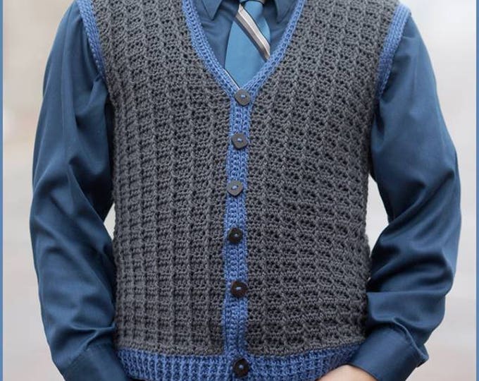 DIGITAL DOWNLOAD: PDF Crochet Pattern for the Sharp Dressed Man Vest - Etsy