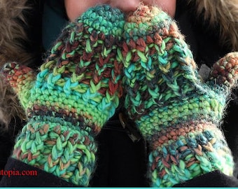 DIGITAL DOWNLOAD: PDF Crochet Pattern for the Wonderfully Warm Mittens