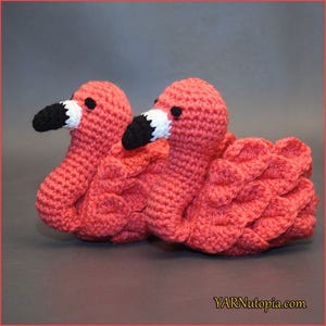 DIGITAL DOWNLOAD: PDF Crochet Pattern for the Flamingo Feet Baby Booties image 1