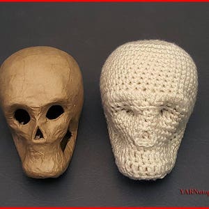 DIGITAL DOWNLOAD: PDF Crochet Pattern for the Crochet over Mache-Skull image 2