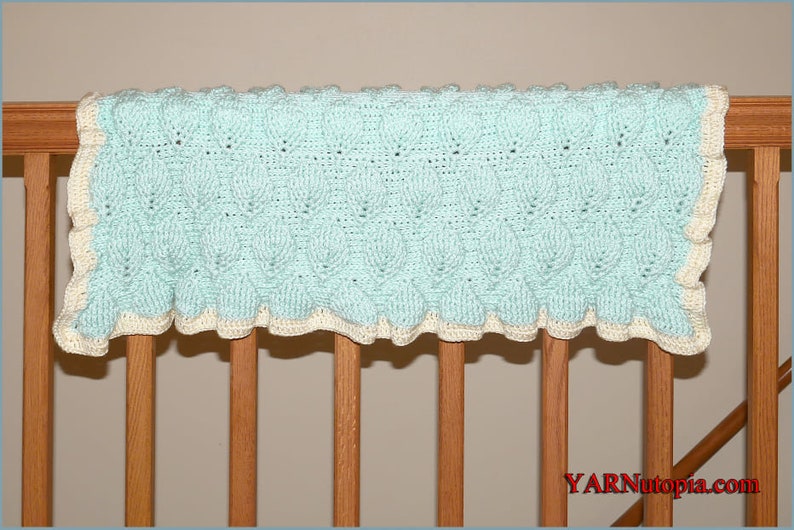 DIGITAL DOWNLOAD: PDF Written Crochet Pattern for the Aspen Baby Blanket image 1