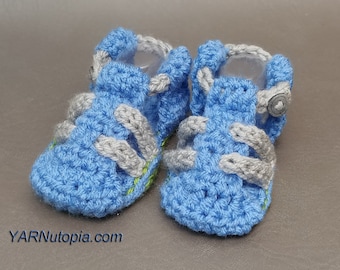 DIGITAL DOWNLOAD: PDF Written Crochet Pattern for the Baby Hiking Sandals