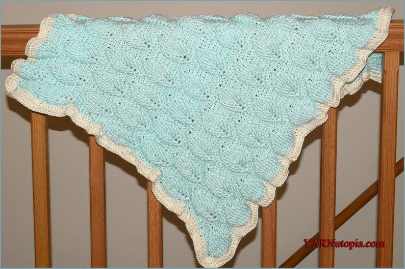 DIGITAL DOWNLOAD: PDF Written Crochet Pattern for the Aspen Baby Blanket image 2