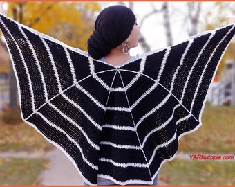 DIGITAL DOWNLOAD: PDF Written Crochet Pattern for the Spider Web Wrap