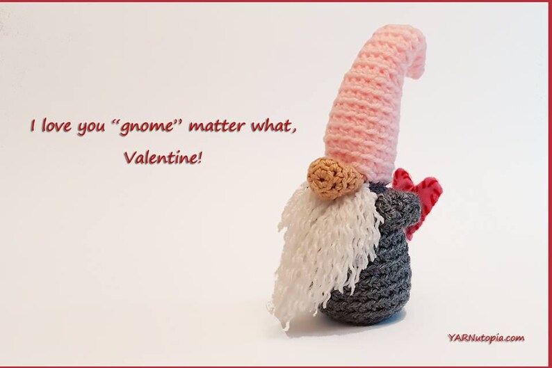 DIGITAL DOWNLOAD: PDF File Written Crochet Pattern for the Gnome Amigurumi image 1