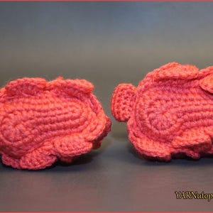 DIGITAL DOWNLOAD: PDF Crochet Pattern for the Flamingo Feet Baby Booties image 2
