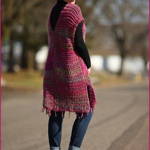 DIGITAL DOWNLOAD: PDF Written Crochet Pattern for the All Year Round Poncho image 2