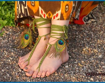 DIGITAL DOWNLOAD: PDF Written Crochet Pattern for the Tribal Barefoot Sandals