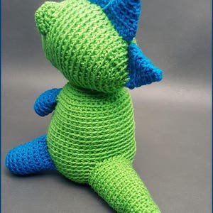 DIGITAL DOWNLOAD: PDF Crochet Pattern for Spike the T-Rex Dinosaur image 2