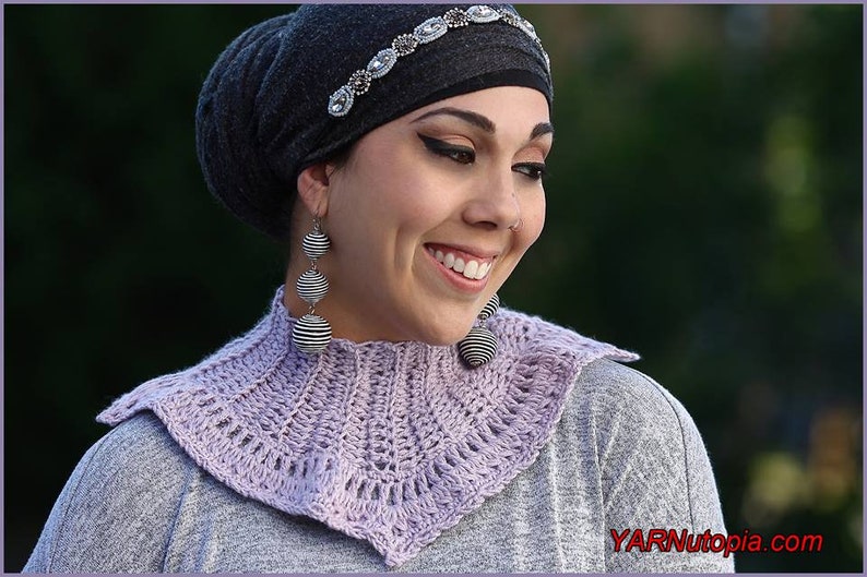 DIGITAL DOWNLOAD: PDF Crochet Pattern for the Vintage Inspired Pelerine Collar image 2