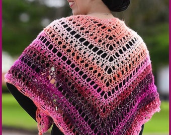 DIGITAL DOWNLOAD: PDF Crochet Pattern for the Summer Shawl