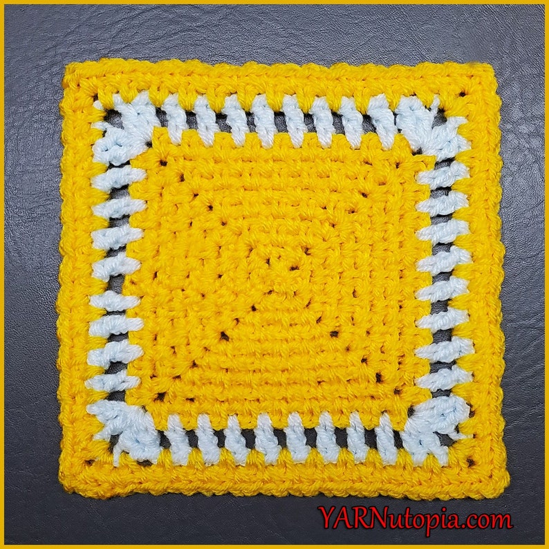 DIGITAL DOWNLOAD: PDF Written Crochet Pattern for the Simply Bright Granny Square image 1