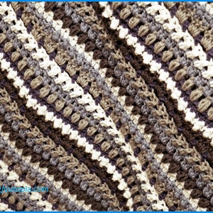 DIGITAL DOWNLOAD: PDF Written Crochet Pattern for the Happy Hues Sampler Baby Blanket image 2
