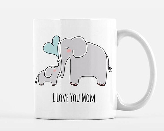 Mom Mothers Day Gift for Mom from Son Mom and Baby Elephant Mug New Mom Gift for Mom Mug Grandma Mug New Grandma Gift Mom Coffee Mug