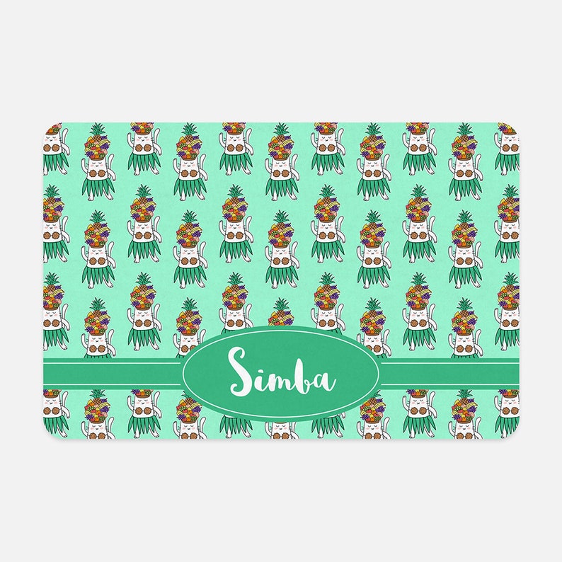 personalized pet mat