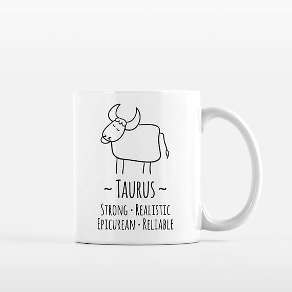 Taurus Mug Taurus Gift for Her Taurus Zodiac Gift for Him Zodiac Mug Zodiac Sign Gift Horoscope Gift Astrology Gift Taurus Coffee Mug