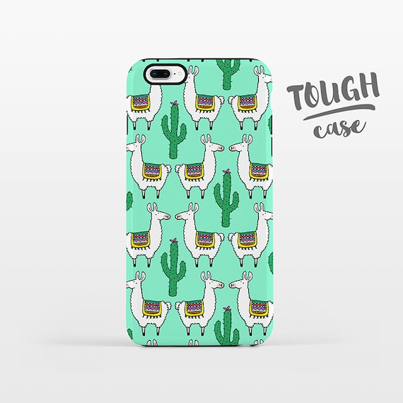 Llama Cactus Phone Case iPhone 8 Plus Case iPhone X Case iPhone 7 Case iPhone 8 Case iPhone SE Case 6 6s 5s 5c 5 4 Tropical iPhone Case