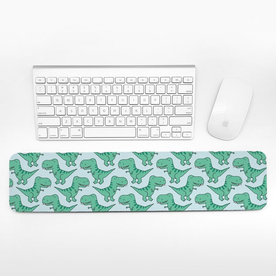 T-Rex Dinosaur Keyboard Wrist Rest Pad Green Blue Wrist Keyboard Rest Wrist Pad for Keyboard Pad Fun Desk Decor Cubicle Decor for Men Women