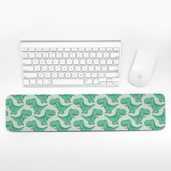 T-Rex Dinosaur Keyboard Wrist Rest Pad Green Wrist Keyboard Pad Wrist Pad for Keyboard Rest Fun Decor Office Desk Accessories for Men Women