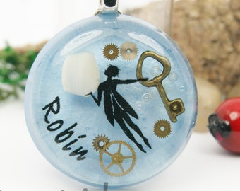 Erinnerungsschmuck mit Milchzahn/ personalisiert mit Namen/Andenken/Milchzahn Schmuck/ Zahnfee