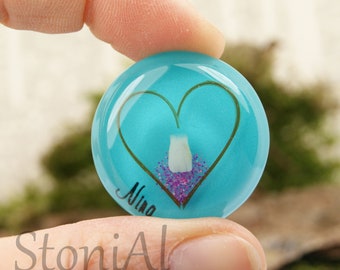 Souvenir jewelry with milk tooth / personalized with name / keepsake