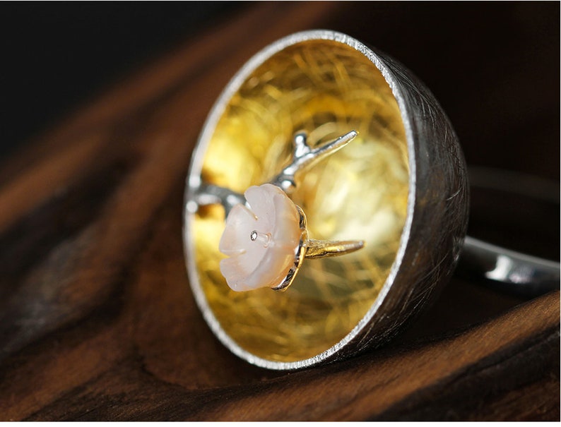 925 Silver Hemisphere ring