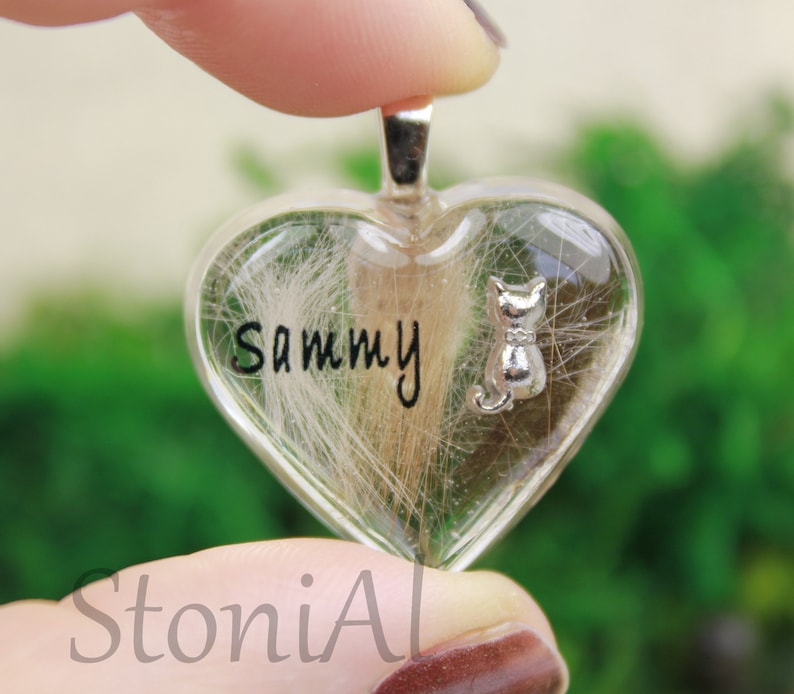 Cat Hair / Keepsake Cat / Heart With Cat Hair Etsy