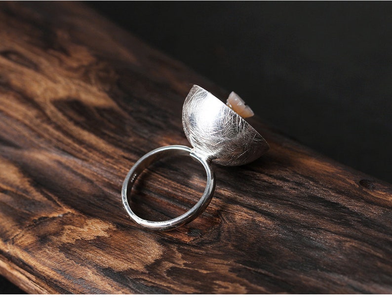 925 Silver Hemisphere ring