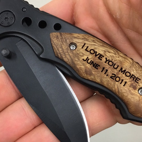 Handwriting Engraved Knife Gift for Men Boyfriend Etsy