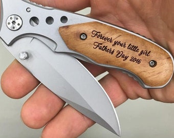 Fathers Day Gift For Dad, First Father's Day Gift, Engraved Pocket Knife with Birthdays of Children, Gift from Wife, Daughter, Son