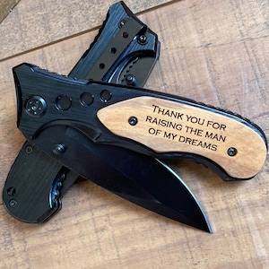 Father of the Groom Gift from Bride Father of the Groom Gift Father of the Bride/Groom Father of Groom Gift from Bride Knife Black