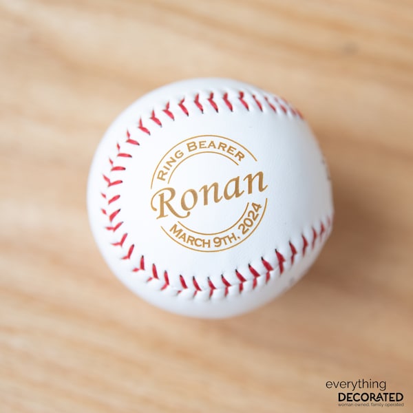 Ring Bearer Gift Personalized Baseball Gift for Ring Bearer Proposal Custom Gifts for Ring Bearer or Junior Groomsman Proposal Ideas Wedding