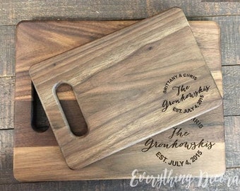 Cutting Board, Personalized Cutting Board, Custom Cutting Board, Couple Cutting Board, Wood Cutting Board, Monogram Cutting Board, Wedding