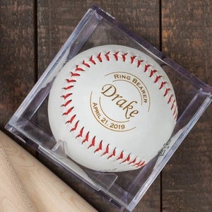 Junior Groomsman - Gift Ideas for Boys Personalized Laser Engraved Baseball w/ Case, Jr Groomsmen Gift, Junior Groomsman, Wedding Party gift