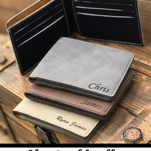 Regalo para adolescente - regalo para novio - personalizado - regalo para hijo - regalos - billetera grabada para hombres - regalo personalizado para él - billetera para niños
