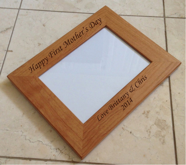 5x7 Personalized Frame Laser Engraved Wood Picture Frame Etsy