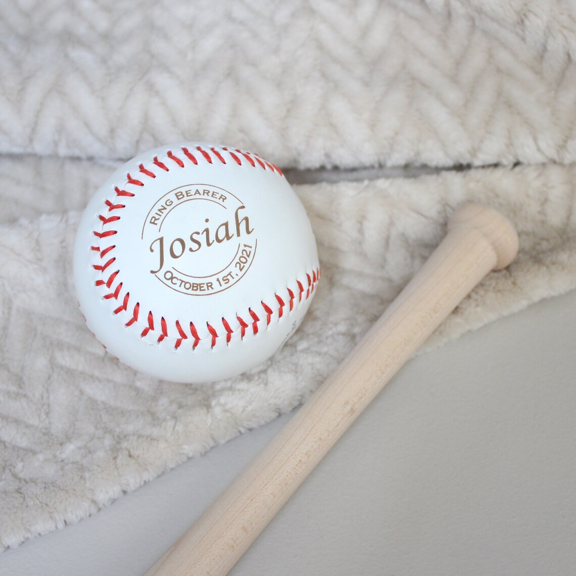 17 Personalized Baseball Bat Ring Bearer Gift Custom Etsy