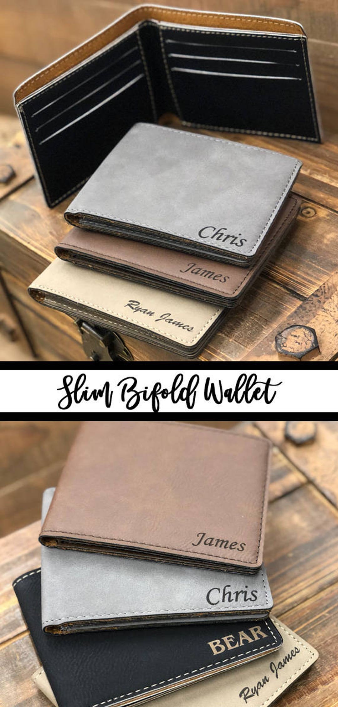 Teenage Boy Gifts, Boyfriend Gift Personalized, Son Gift From Mom, Gifts  For Boyfriend, Engraved Wallet for Men, Boys Wallet