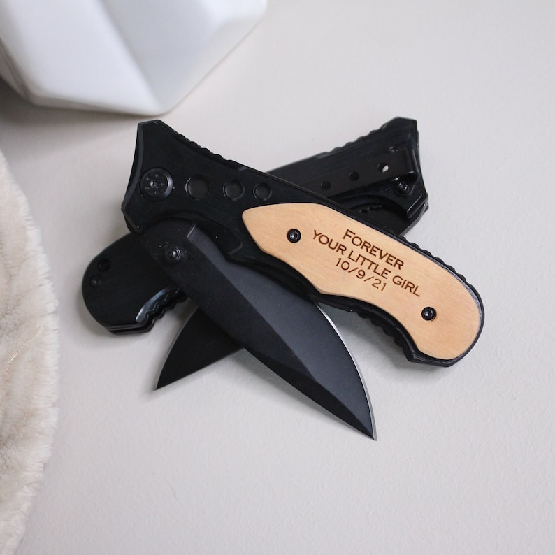 Gifts for Dad From Daughter Engraved Pocket Knife Birthday Etsy